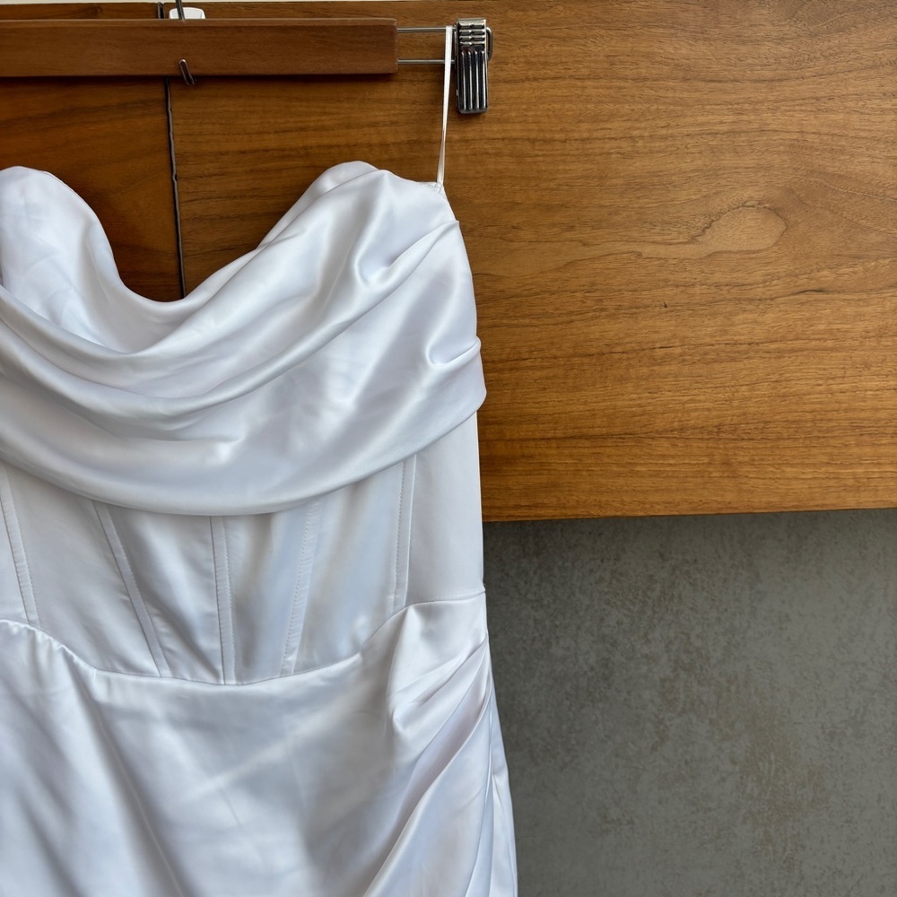 NWT Bardot Jamila Corset Dress in White, Size 6 - Picture 8 of 16